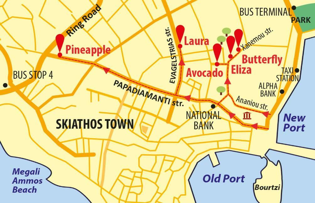Pineapple Skiathos Bagian luar foto